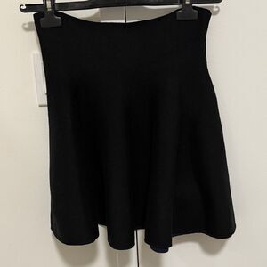 Double sided Knit Skater Mini Skirt in Black. Size Small.